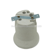 Ceramic Lamp Socket Porcelain E40 Screw Lamp Holder with Bracket